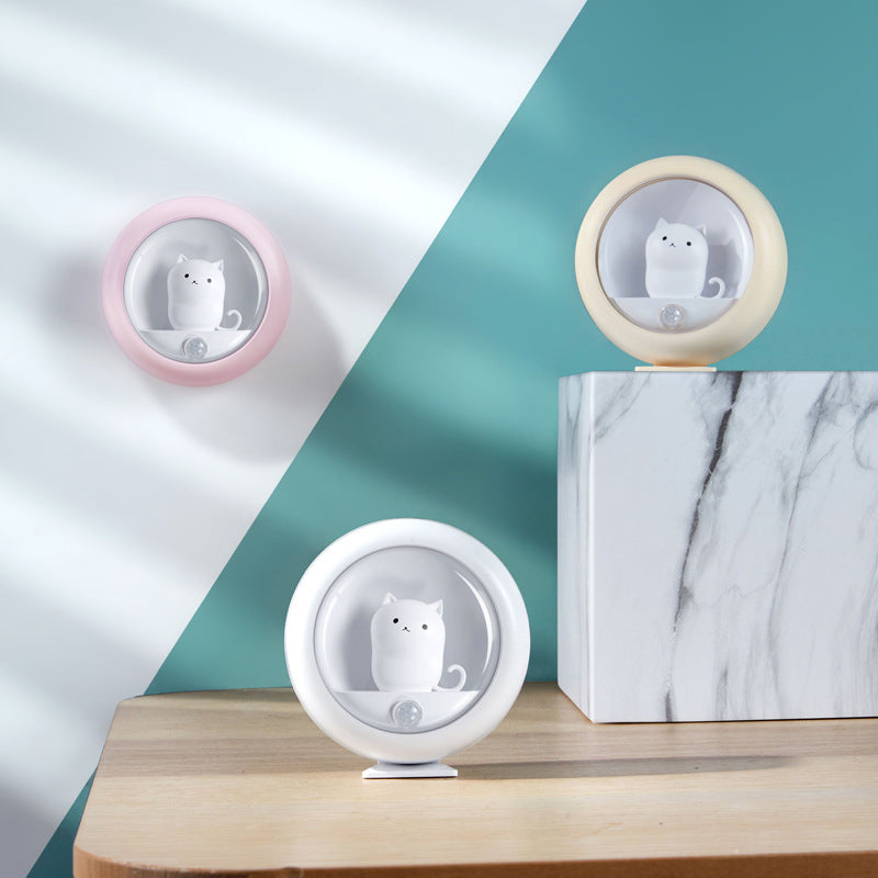 Creative Cat Sensor Night Light for Bedroom USB Wall Lamp