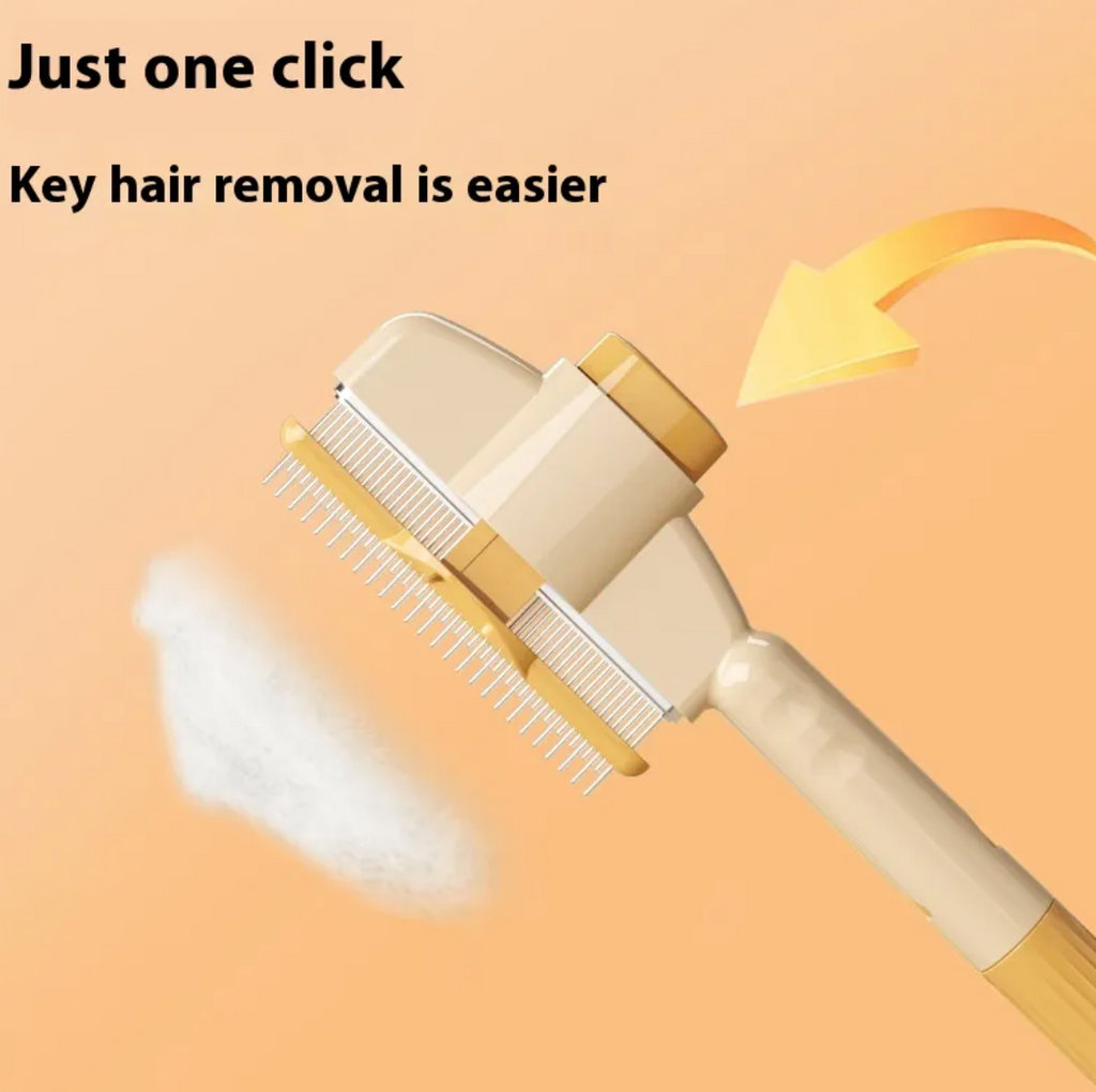 Self-Cleaning Pet Grooming Comb