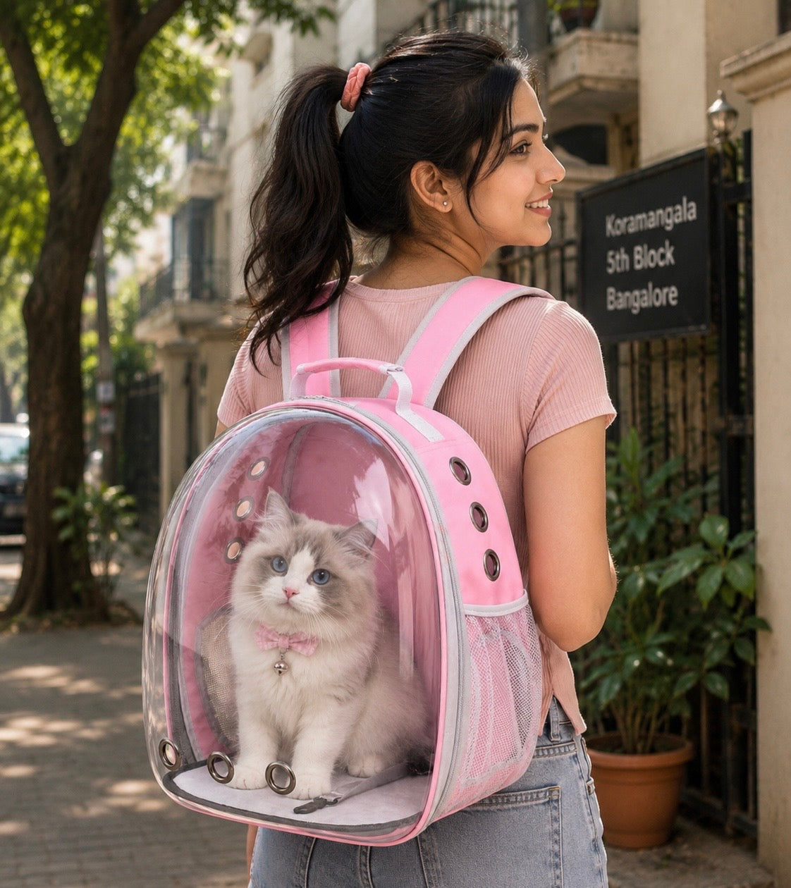 Capsule Transparent bag for pets