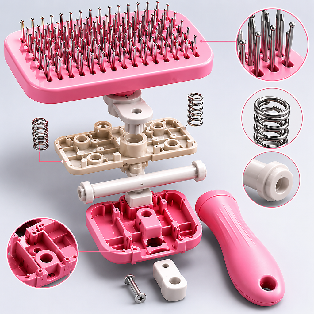 Magic glove+Grooming Brush
