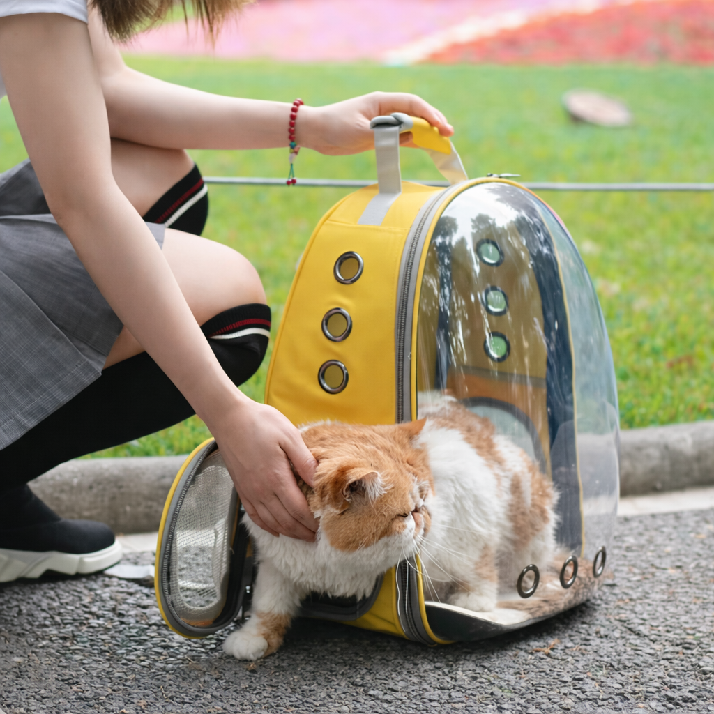 Capsule Transparent bag for pets