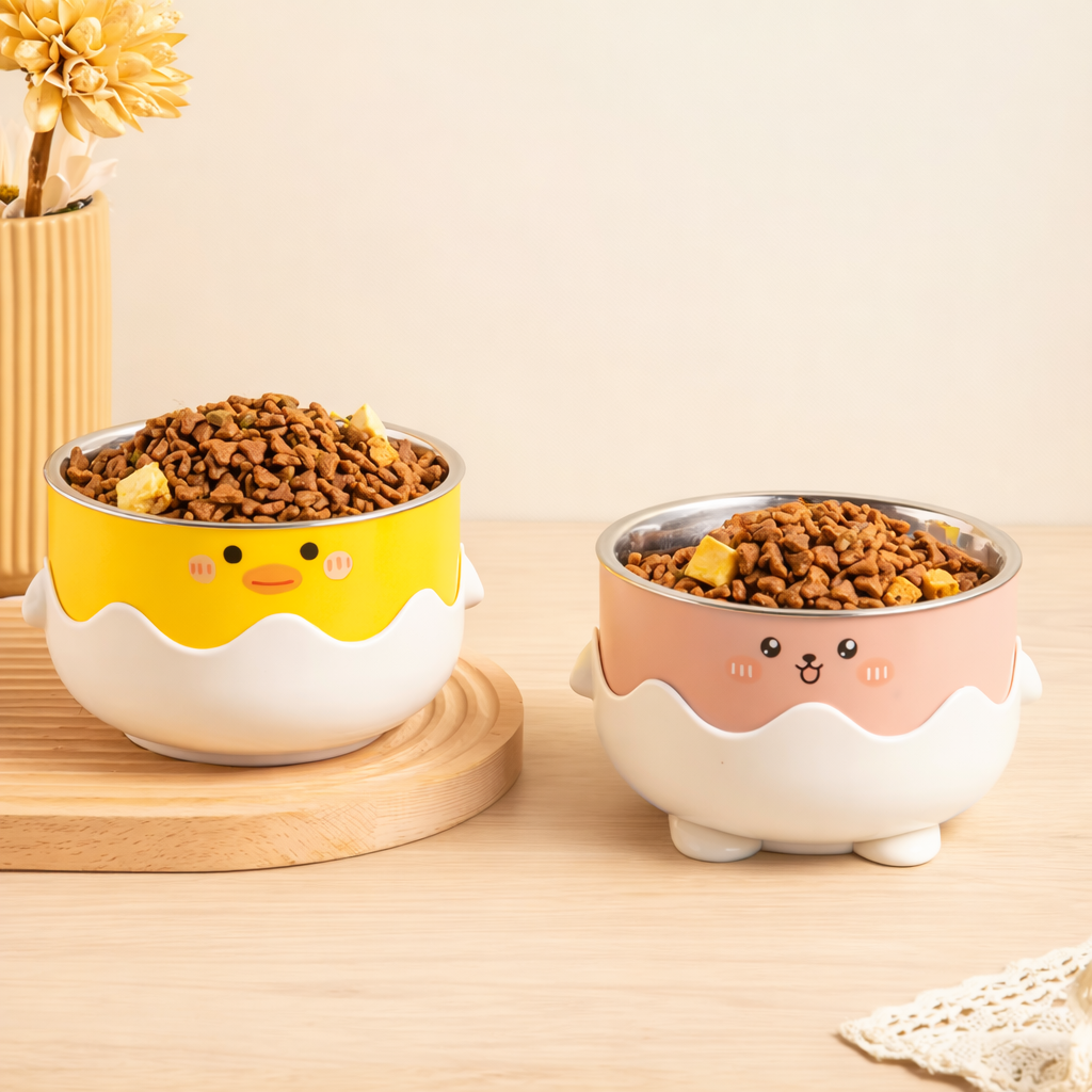 premium Stainless Steel Tilt Pet Bowl