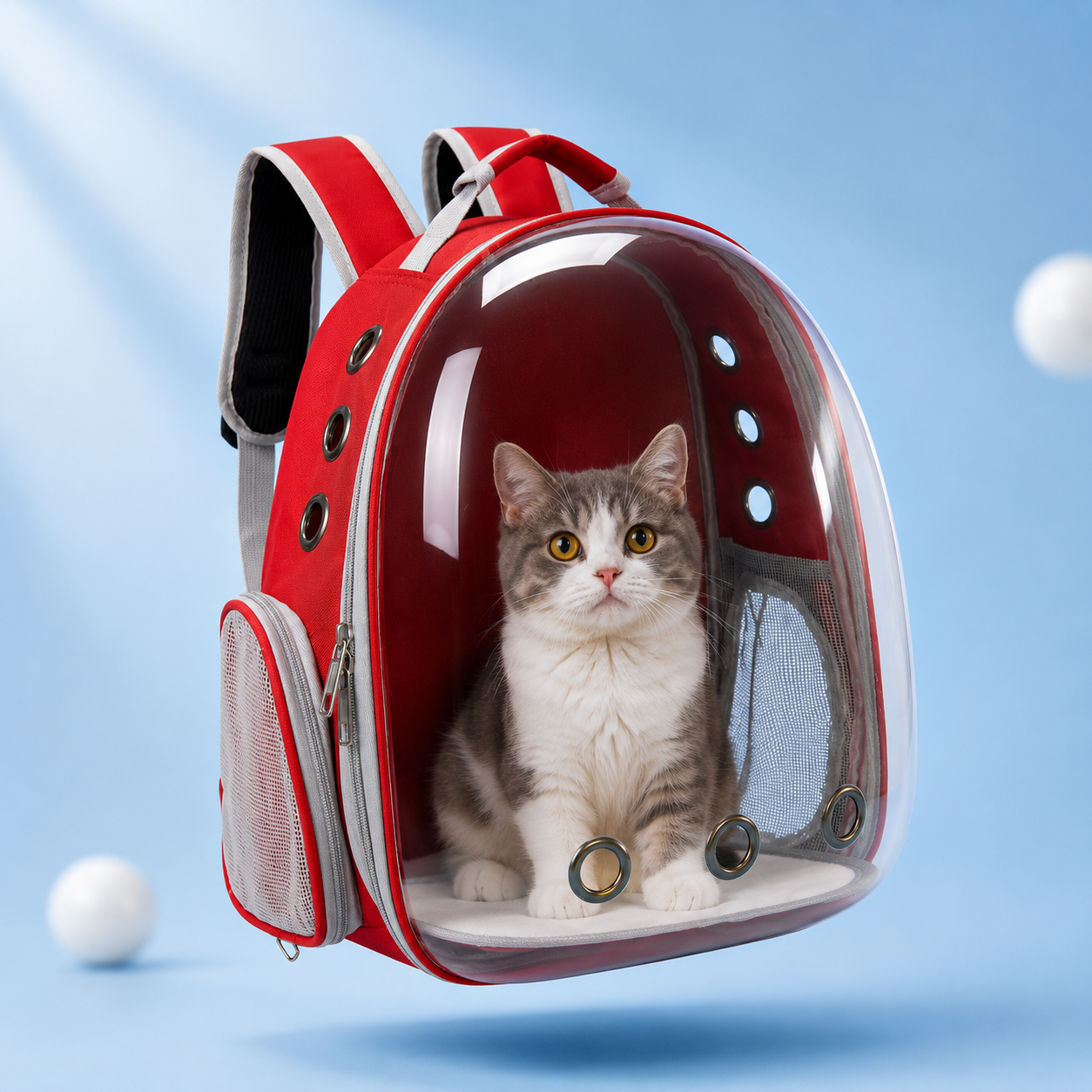 Transparent Cat Backpack - Portable Pet Carrier Bag