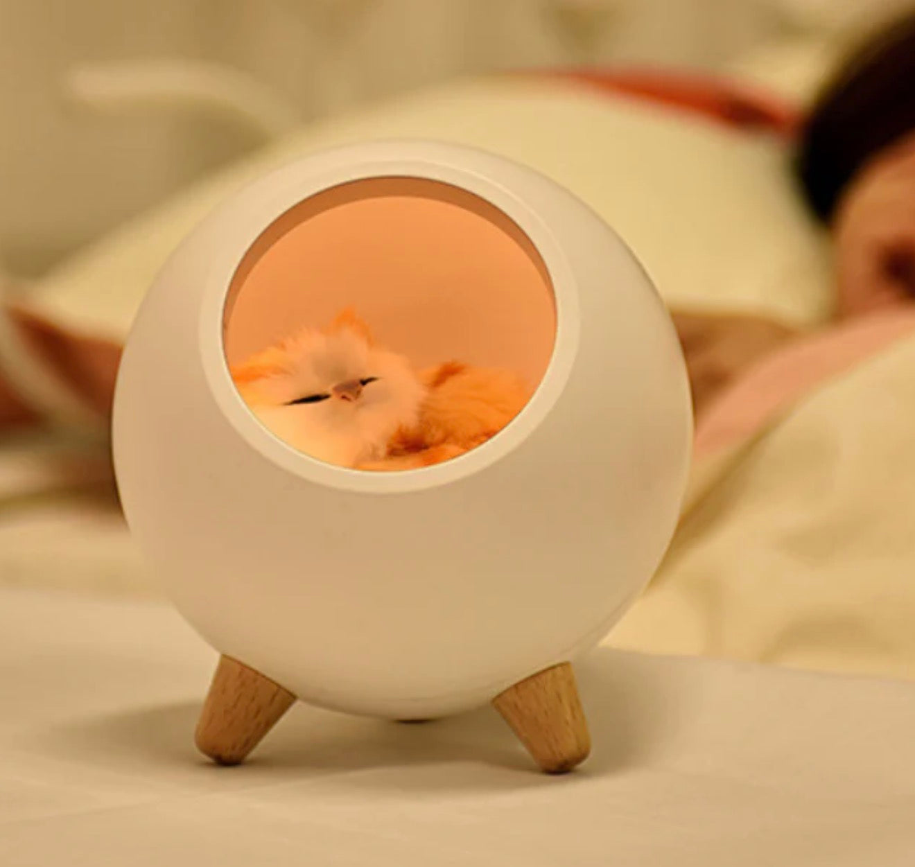 Cat House Night Light - Atmosphere and Nursing Lamp