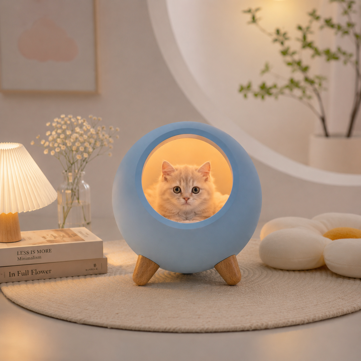 Cat House Night Light - Atmosphere and Nursing Lamp